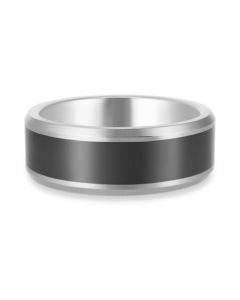 Men's Black Ceramic Band in Tantalum