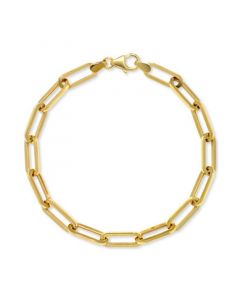 Paperclip Link Bracelet in 14k Gold