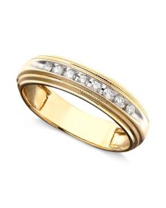 Men's Diamond Ring in Two-Tone 14k Gold ( 1/5 ct. t.w.)