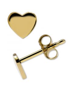 Jac+Jo by Anzie Heart Stud Earrings in 14k Gold