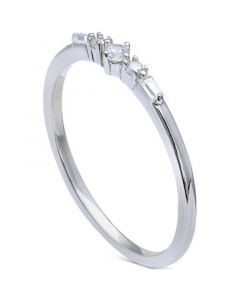 Cubic Zirconia Stacking Ring in Sterling Silver, Created for Macy's