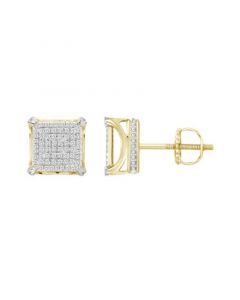 Men's Diamond (1/3 ct. t.w.) Earring Set in 10k Yellow Gold