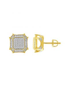 Men's Diamond (1/3 ct.t.w.) Earring in 10K Yellow Gold