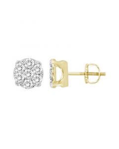 Men's Diamond (1/4 ct.t.w.) Earring Set in Yellow Gold