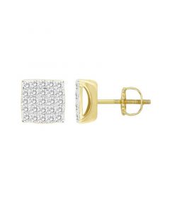 Men's Diamond (1 ct.t.w.) Earring Set in Yellow Gold