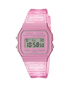 Unisex Digital Pink Jelly Strap Watch 35.2mm