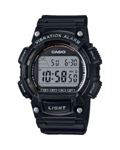 Men's Digital Black Resin Strap Watch, 47.1mm