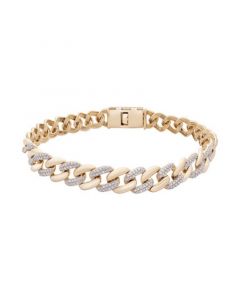 Men's Diamond Link Chain Bracelet (1/2 ct. t.w.) in 10k Gold