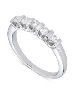 Diamond Tension Bar Band (1/2 ct. t.w.) in 14k White Gold