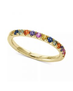 Watercolors by EFFY® Multi-Sapphire Band (5/8 ct. t.w.) in 14k Gold