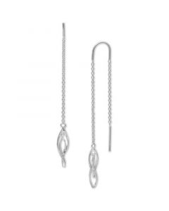 Corkscrew Threader Earrings in Sterling Silver, Created for Macy's