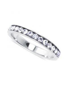 Crystal Eternity Stackable Band in Sterling Silver, Created for Macy's