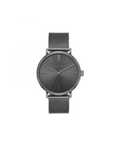 Men's Jayne Three-Hand Gunmetal Stainless Steel Mesh Watch 42mm MK7151