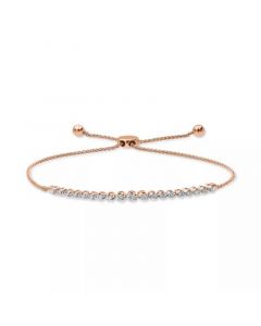 Diamond Bolo Bracelet (1/4 ct. t.w.) in 10k Gold or 10k Rose Gold