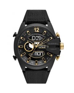 Men's Mega Chief Black Silicone Strap Watch 51mm