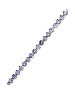 Sterling Silver Tanzanite Tennis Bracelet (10 ct. t.w.)