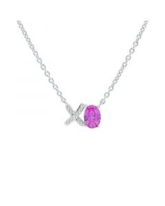 Women's 'Xo' Love Necklace in Sterling Silver