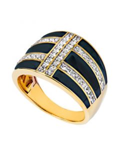 Women's 14K Gold Plated Ring in Sterling Silver