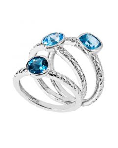 Women's Stackable Rings in Sterling Silver