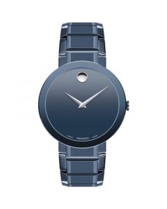 Men's Swiss Sapphire Blue PVD Bracelet Watch 39mm