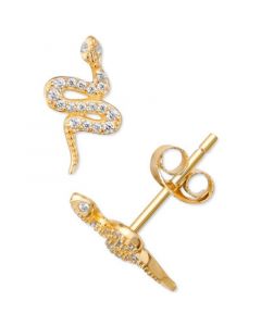 Cubic Zirconia Snake Stud Earrings, Created for Macy's