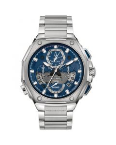 Men's Chronograph Precisionist X Stainless Steel Bracelet Watch 44.5mm