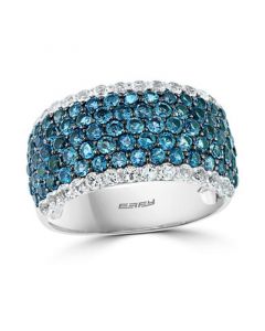 EFFY® Blue & White Topaz Statement Ring (3-1/2 ct. t.w.) in Sterling Silver