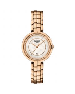 Women's Swiss Flamingo Diamond Accent Rose Gold PVD Stainless Steel Bracelet Watch 30mm