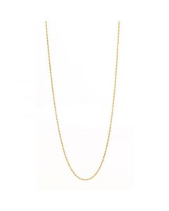 Men's Gold Plated Rope Chain in Stainless Steel Necklace