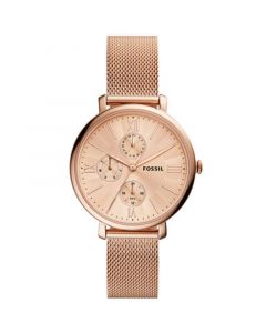 Women's Jaqueline rose gold tone multifunction movement, mesh bracelet watch 38mm