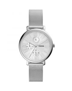 Women's Jaqueline silver tone multifunction movement, mesh bracelet watch 38mm