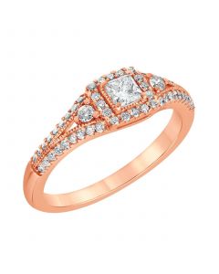 Diamond Engagement Ring (1/2 ct. t.w.) in 14K Rose Gold