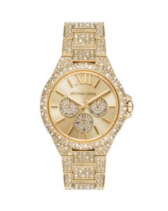 Women's Camille Multifunction Gold-Tone Stainless Steel Pave Bracelet Watch 42mm