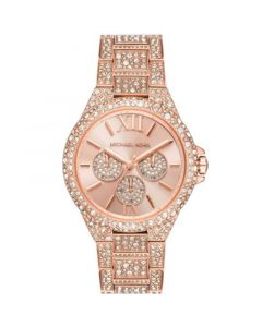 Women's Camille Multifunction Rose Gold-Tone Stainless Steel Pave Bracelet Watch 42mm