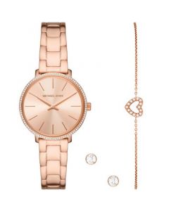 Women's Pyper Rose Gold-Tone Stainless Bracelet Watch 32mm Gift Set