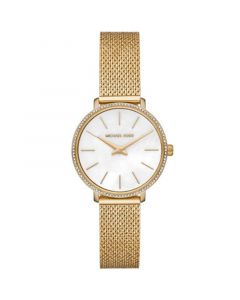 Women's Pyper Gold-Tone Stainless Steel Crystal Mesh Bracelet Watch 32mm