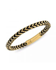 Nylon Cord Statement Bracelet in Gold Ion-Plated Stainless Steel or Stainless Steel, Created for Macy's