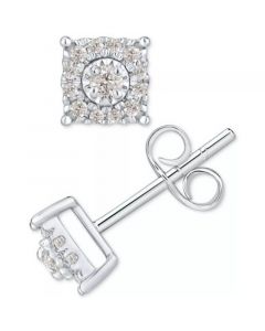 Men's Diamond Cluster Stud Earrings (1/5 ct. t.w.)