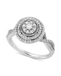 Diamond Multi Halo Ring (1/2 ct. t.w.) in 10k White Gold