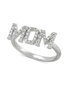 Diamond Mom Ring (1/6 ct. t.w.) in Sterling Silver