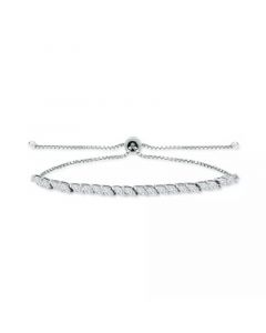 Cubic Zirconia Marquise Bolo Bracelet, Created for Macy's