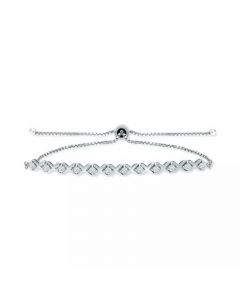 Cubic Zirconia XO Bolo Bracelet, Created for Macy's