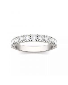 Moissanite Anniversary Band 1-1/10 ct. t.w. Diamond Equivalent in 14k White or Yellow Gold