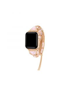 Men's and Women's Rose Gold Pink Jewelry Wrap for Apple Watch 42mm