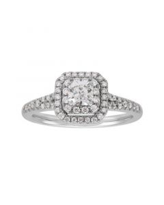 Diamond Engagement Ring (5/8 ct. t.w.) in 14K White Gold