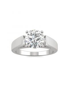 Moissanite Solitaire Ring 1-9/10 ct. t.w. Diamond Equivalent in 14k White Gold