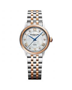 Women's Swiss Automatic Maestro Diamond Accent Two-Tone Stainless Steel Bracelet Watch 31mm