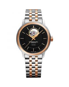 Men's Swiss Automatic Maestro Rose Gold PVD Stainless Steel Bracelet Watch 39mm