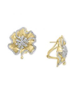 EFFY® Diamond Flower Stud Earrings (1-5/8 ct. t.w.) in 14k Gold