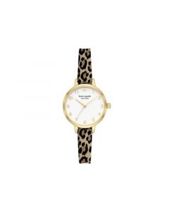 Women's Metro Three-Hand Animal Print Silicone Watch 34mm